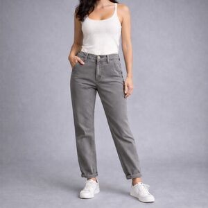 Lucky Brand Gray Straight-Leg Pants | Modern Utility Fit | Size 8